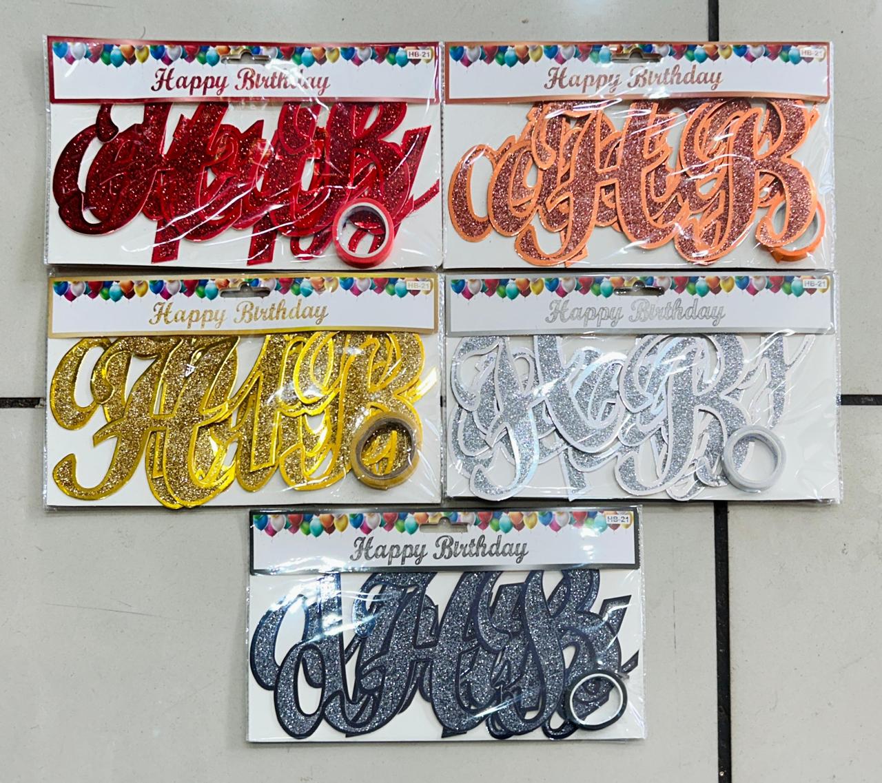 BIRTHDAY BANNER GLITTER